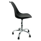 Kit 5 Cadeiras Leda Office Luisa Saarinen Estofada Base Girat