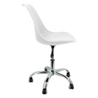 Kit 5 Cadeiras Leda Office Luisa Saarinen Estofada Base Girat