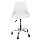 Kit 5 Cadeiras Leda Office Luisa Saarinen Estofada Base Girat