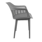 Kit 5 Cadeiras Marcela Montreal Mena Polipropileno Com Estofa