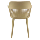 Kit 5 Cadeiras Marcela Montreal Mena Polipropileno Com Estofa