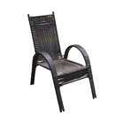 Kit 5 Cadeiras Para Area Externa De Junco Adulto Naja Argila