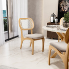 Kit 5 Cadeiras Para Sala De Jantar Cozinha Estofada E Tela Ma