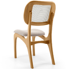 Kit 5 Cadeiras Para Sala De Jantar Cozinha Estofada E Tela Ma