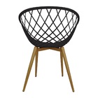 Kit 5 Cadeiras Poltrona Clarice Sidera Nest Web C/ Apoio De B