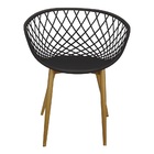 Kit 5 Cadeiras Poltrona Clarice Sidera Nest Web C/ Apoio De B