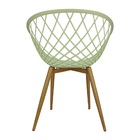 Kit 5 Cadeiras Poltrona Clarice Sidera Nest Web C/ Apoio De B