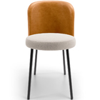 Kit 5 Cadeiras Sala De Jantar Estofada Gavi L02 Couríssimo Wh