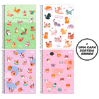 Kit 5 Cadernos Universitário Hug Me 10 Matéria 160fl Tilibra