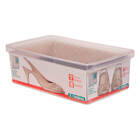 Kit 5 Caixa Organizadora De Sapatos Média Para Closet Transpa