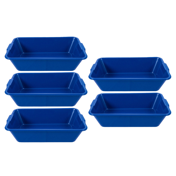 Kit 5 Caixas De Massa 40 Litros Azul Afort