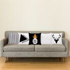 Kit 5 Capas De Almofadas Para Sofá 40x40 Good Vibes Only Bran