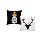 Kit 5 Capas De Almofadas Para Sofá 40x40 Good Vibes Only Bran