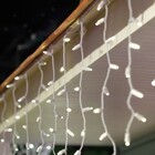 Kit 5 Cascatas 400 Leds 10m C/ 8 Funções Morno C/ Fio Branco