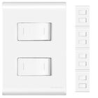 Kit 5 Conjuntos Interruptor Duplo Paralelo Three Way Tramonti