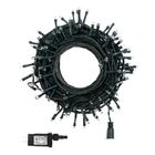 Kit 5 Cordão 300 Leds C/ Função 30m Morno Fio Verde 31v