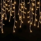 Kit 5 Cortinas 500 Leds 4m Com Strobo Branco Quente Prova D'a