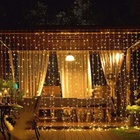 Kit 5 Cortinas 500 Leds 4m Com Strobo Branco Quente Prova D'a