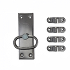 Kit 5 Cremona Inox + 5 Vara Cremona Zincada Ovalada 1,5m