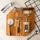 Kit 5 Descascadores De Alimentos 18cm Manual Inox Wolff Antid