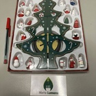 Kit 5 Enfeite De Madeira Arvore De Natal 24,5 Cm