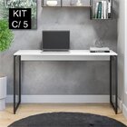 Kit 5 Escrivaninhas 120cm Iron