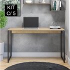 Kit 5 Escrivaninhas 120cm Iron