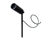 Kit 5 Espetos De Jardim Móvel Luminária Balizador Preto 30cm