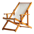 Kit 5 Espreguiçadeiras Preguiçosa Dobrável Envernizada Mel Em