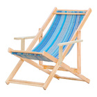 Kit 5 Espreguiçadeiras Preguiçosa Dobrável Madeira Maciça Nat