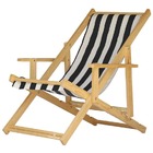 Kit 5 Espreguiçadeiras Preguiçosa Dobrável Madeira Maciça Nat