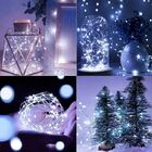 Kit 5 Fio De Fada Cobre Cordão Luz Branco Frio 100 Leds