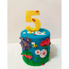 Kit 5 Formas Redondas Para Bolo - 10x10cm