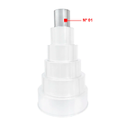 Kit 5 Formas Redondas Para Bolo - 10x10cm