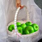 Kit 5 Frutas Decorativa Maçã Verde Artificial – Decoração Rea