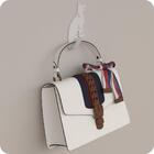 Kit 5 Ganchos De Parede Decorativo Pendurador De Bolsa C.b