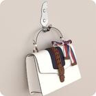 Kit 5 Ganchos De Parede Decorativo Pendurador De Bolsa G.c