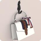 Kit 5 Ganchos De Parede Decorativo Pendurador De Bolsa G.p