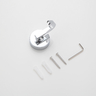 Kit 5 Ganchos Para Banheiro Suporte De Toalha Roupas Cromado