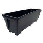 Kit 5 Jardineiras De Chão 40cm P/ Plantas E Hortas Preto