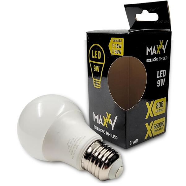 Kit 5 Lampada De Led Bulbo 9w Fria