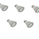 Kit 5 Lâmpada Led Croica 5w Bivolt Rosca E27 Candelabros Lust