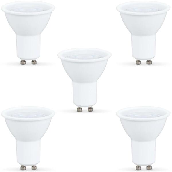 Kit 5 Lâmpada Led Dicróica Gu10 4.8w 350lm Bivolt Amarela