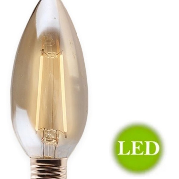 Kit 5 Lâmpada Led Filamento Vela 2w E14 - Gmh 220v