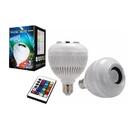 Kit 5 Lâmpada Musical Luz Led Bluetooth Som Controle