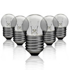 Kit 5 Lâmpadas Bolinha Bg-35 Clara E-27 7w 220v