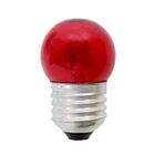 Kit 5 Lâmpadas Bolinha Bg-35 Vermelha E-27 7w 220v