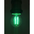 Kit 5 Lâmpadas Bolinha Filamento Led Verde Avt