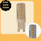 Kit 5 Lâmpadas De Led G9 3w Branco Quente(3000k) P/ Lustres E