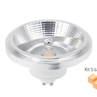 Kit 5 Lâmpadas Led Ar111 24º 12w 4000k Gu10 Bivolt
